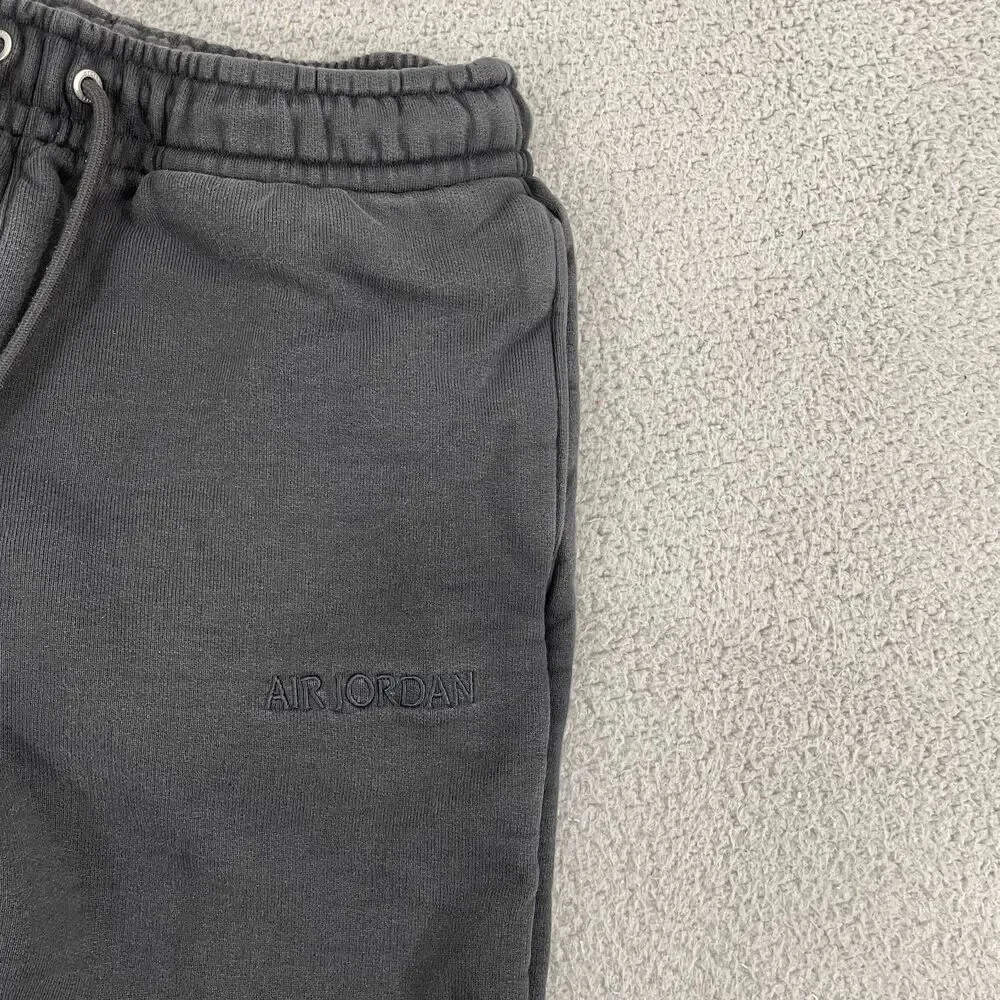 Nike Air‎ Jordan Wordmark Fleece Joggers Men S Black Lounge Pull On Sweatpants